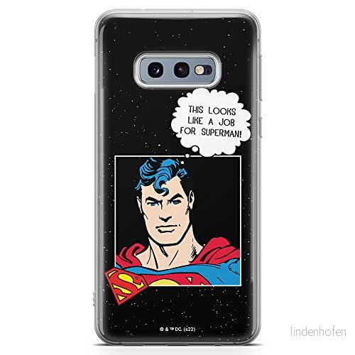 ERT GROUP mobiltelefonfodral för Samsung S10e originalt och officiellt licensierat DC mönster Superman 037 optimalt anpassad till formen på mobiltelefonen, fodral tillverkad av TPU plast 5905131571458
