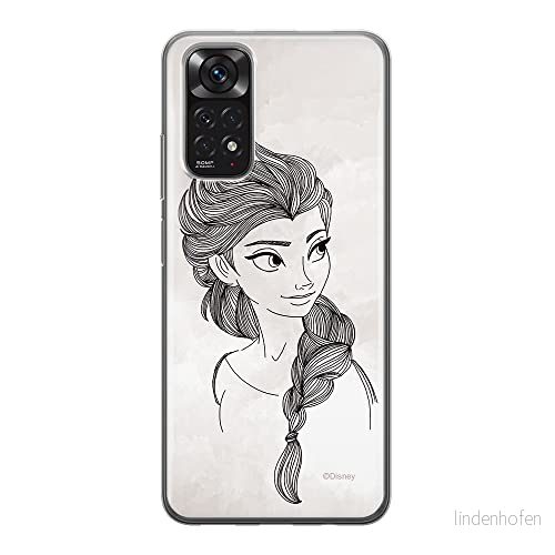 ERT GROUP mobiltelefonfodral för Xiaomi REDMI NOTE 11S 4G / 11 originalt och officiellt licensierat Disney mönster Elsa 009, fodral tillverkad av TPU plast 5905511554842