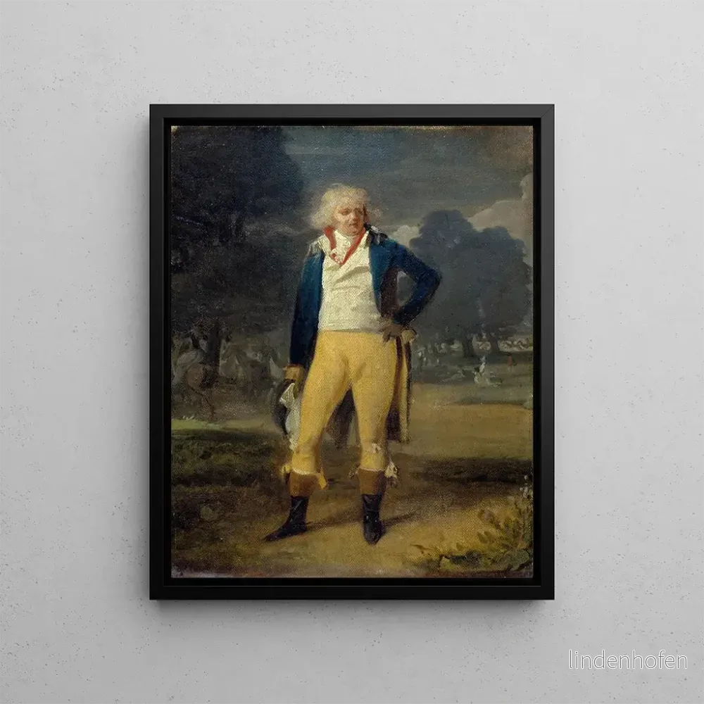 Målning L'Abbé de Saint - Farre, naturliga son till hertigen av Orléans och Mlle Lemarquis, dansare vid Operan - Henri - Pierre Danloux