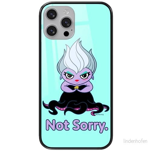 ERT GROUP mobiltelefonfodral för Apple Iphone 13 originalt och officiellt licensierat Disney mönster Ursula 004 tillverkad av härdat glas, skyddsfodral 5905131459992
