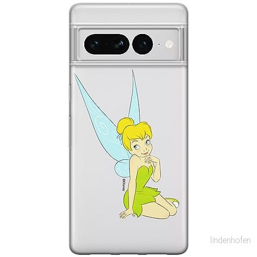 ERT GROUP mobiltelefonfodral för Google PIXEL 7 PRO originalt och officiellt licensierat Disney mönster Tinker Bell 005 optimalt anpassad till formen på mobiltelefonen, gedeeltelijk transparant 5905795171070