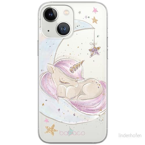 ERT GROUP mobiltelefonfodral för Apple Iphone 13 originalt och officiellt licensierat Babaco mönster Unicorn 003 optimalt anpassad till formen på mobiltelefonen, gedeeltelijk transparant 5903932835502