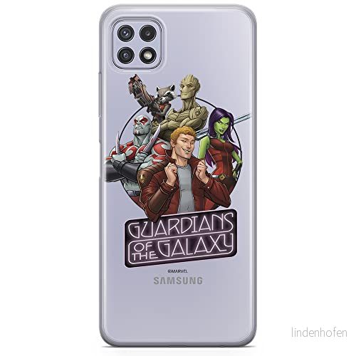 ERT GROUP mobiltelefonfodral för Samsung A22 5G originalt och officiellt licensierat Marvel mönster Guardians of the Galaxy 009 anpassad till formen på mobiltelefonen, gedeeltelijk transparant 5903932804614