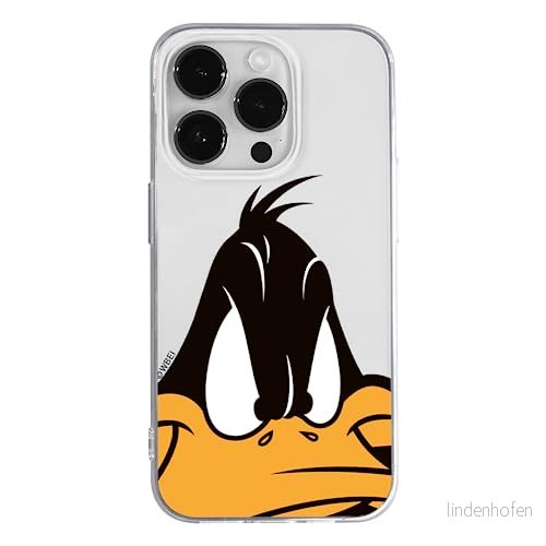 ERT GROUP mobiltelefonfodral för Apple Iphone 14 PRO MAX originalt och officiellt licensierat Looney Tunes mönster Duffy 001 optimalt anpassad till formen på mobiltelefonen, gedeeltelijk transparant 5905131931085