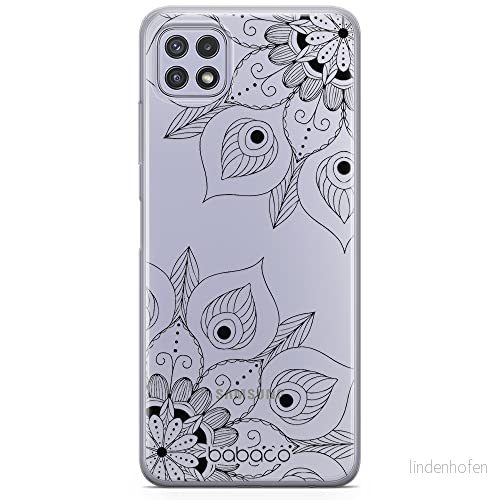 ERT GROUP mobiltelefonfodral för Samsung A22 5G originalt och officiellt licensierat Babaco mönster Mandalas 003 Vit optimalt anpassad till formen på mobiltelefonen, gedeeltelijk transparant 5904805826832