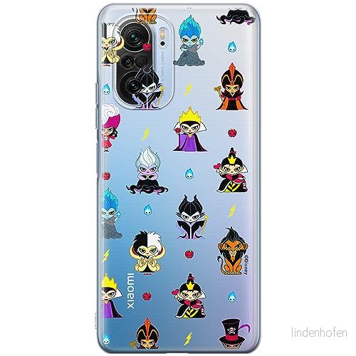 ERT GROUP mobiltelefonfodral för Xiaomi MI 11i/ REDMI K40/K40 PRO/POCO F3/ F3 PRO originalt och officiellt licensierat Disney mönster Villains 007, gedeeltelijk transparant 5905511894863