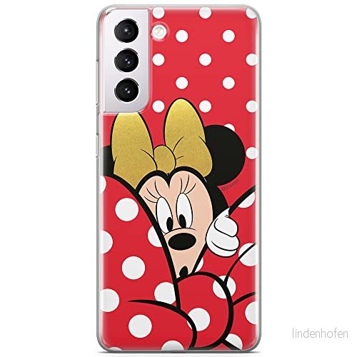 ERT GROUP mobiltelefonfodral för Samsung S21 originalt och officiellt licensierat Disney mönster Minnie 015 optimalt anpassad till formen på mobiltelefonen, fodral tillverkad av TPU plast 5903932293951