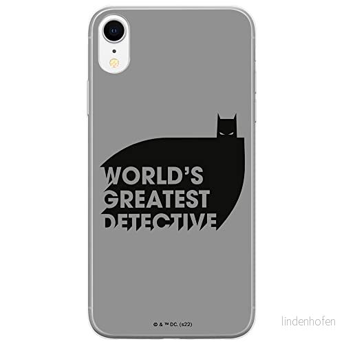 ERT GROUP mobiltelefonfodral för Iphone XR originalt och officiellt licensierat DC mönster Batman 051 optimalt anpassad till formen på mobiltelefonen, fodral tillverkad av TPU plast 5905131540300