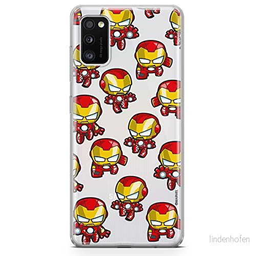 ERT GROUP mobiltelefonfodral för Samsung A41 originalt och officiellt licensierat Marvel mönster Iron Man 031 optimalt anpassad till formen på mobiltelefonen, gedeeltelijk transparant 5904805154089