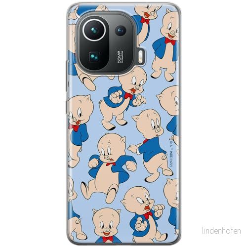 ERT GROUP mobiltelefonfodral för Xiaomi MI 11 PRO originalt och officiellt licensierat Looney Tunes mönster Porky Pig 001 anpassad till formen på mobiltelefonen, fodral tillverkad av TPU plast 5905511616953