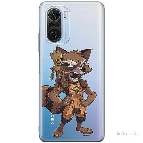 ERT GROUP mobiltelefonfodral för Xiaomi MI 11i/ REDMI K40/K40 PRO/POCO F3/ F3 PRO originalt och officiellt licensierat Marvel mönster Guardians of the Galaxy 018, gedeeltelijk transparant 5905511879655