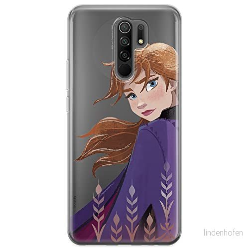 ERT GROUP mobiltelefonfodral för Xiaomi REDMI 9 originalt och officiellt licensierat Disney mönster Anna 002 optimalt anpassad till formen på mobiltelefonen, gedeeltelijk transparant 5903040285800