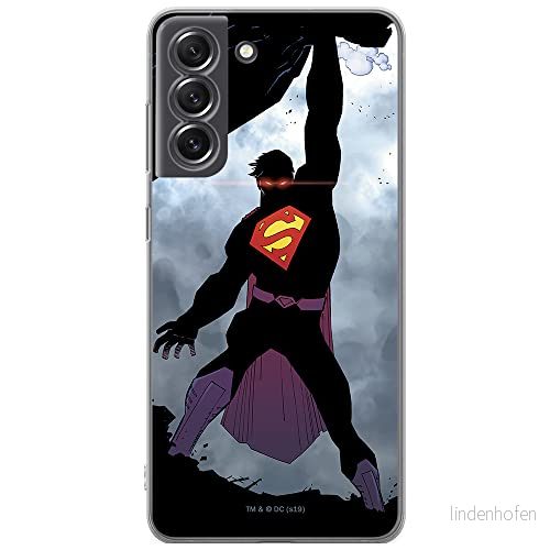 ERT GROUP mobiltelefonfodral för Samsung S21 FE originalt och officiellt licensierat DC mönster Superman 008 optimalt anpassad till formen på mobiltelefonen, fodral tillverkad av TPU plast 5904805508417