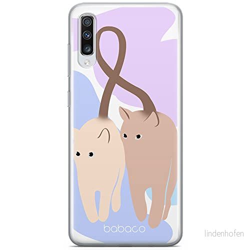 ERT GROUP mobiltelefonfodral för Samsung A70 originalt och officiellt licensierat Babaco mönster Cats 013 optimalt anpassad till formen på mobiltelefonen, fodral tillverkad av TPU plast 5905131107701