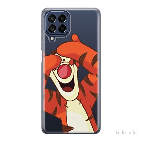 ERT GROUP mobiltelefonfodral för Samsung M53 5G originalt och officiellt licensierat Disney mönster Winnie the Pooh & Friends 035 anpassad till formen på mobiltelefonen, gedeeltelijk transparant 5905511385026