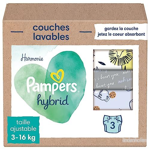Pampers Harmony Hybrid tvättbara blöjor för bebisar, 3 pack 1 st. 8006540298022