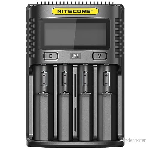 Nitecore UM4 intelligent USB fyra spårladdare, 6952506492794