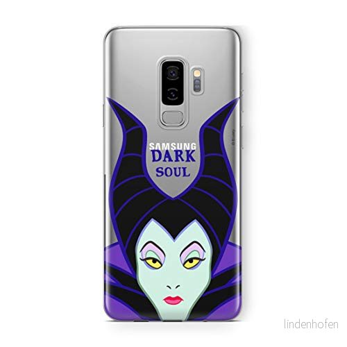 ERT GROUP mobiltelefonfodral för Samsung S9 PLUS originalt och officiellt licensierat Disney mönster Maleficent 001 Vit optimalt anpassad till formen på mobiltelefonen, gedeeltelijk transparant 5903537584904