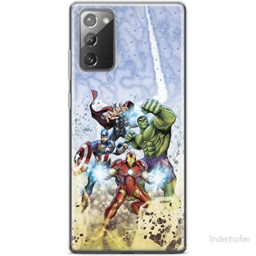 ERT GROUP mobiltelefonfodral för Samsung GALAXY NOTE 20 originalt och officiellt licensierat Marvel mönster Avengers 003 optimalt anpassad till formen på mobiltelefonen, fodral tillverkad av TPU plast 5903040458785