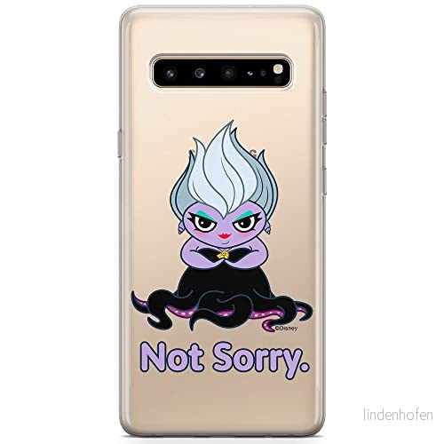 ERT GROUP mobiltelefonfodral för Samsung S10 5G originalt och officiellt licensierat Disney mönster Ursula 004 optimalt anpassad till formen på mobiltelefonen, gedeeltelijk transparant 5905131460882