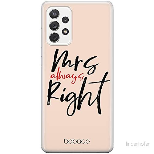 ERT GROUP mobiltelefonfodral för Samsung A53 5G originalt och officiellt licensierat Babaco mönster Mrs Right 001 optimalt anpassad till formen på mobiltelefonen, fodral tillverkad av TPU plast 5904805337345