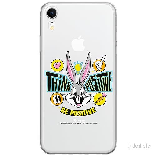 ERT GROUP mobiltelefonfodral för Iphone XR originalt och officiellt licensierat Looney Tunes mönster Bugs 019 optimalt anpassad till formen på mobiltelefonen, gedeeltelijk transparant 5905795082475
